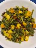 Notey Shaak Ghonto (Green Amaranth and Mixed Vegetables Curry)