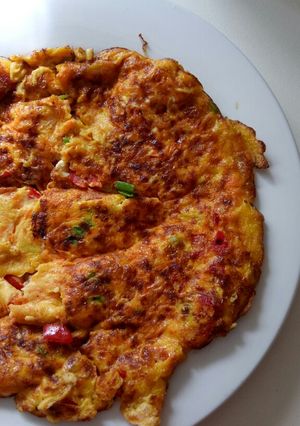 A picture of Vegetable Egg Omelet *Vegetarian.