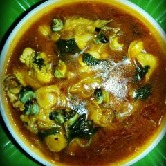 A picture of Yellow soup assorted.