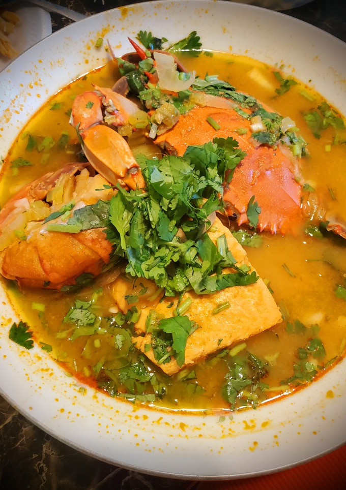 Una foto de Sopa de mariscos