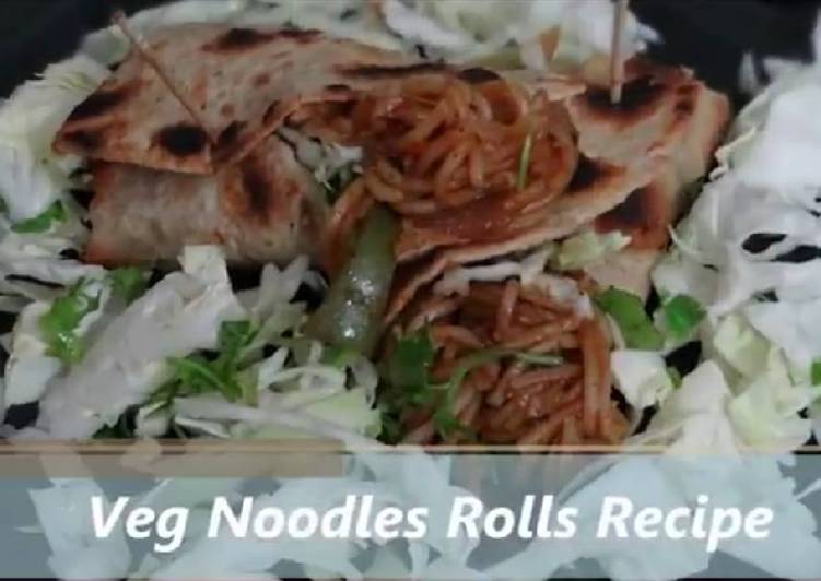 Veg NOODLES Rolls Recipe