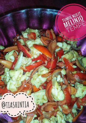 Foto resep Tumis kulit melinjo tempe