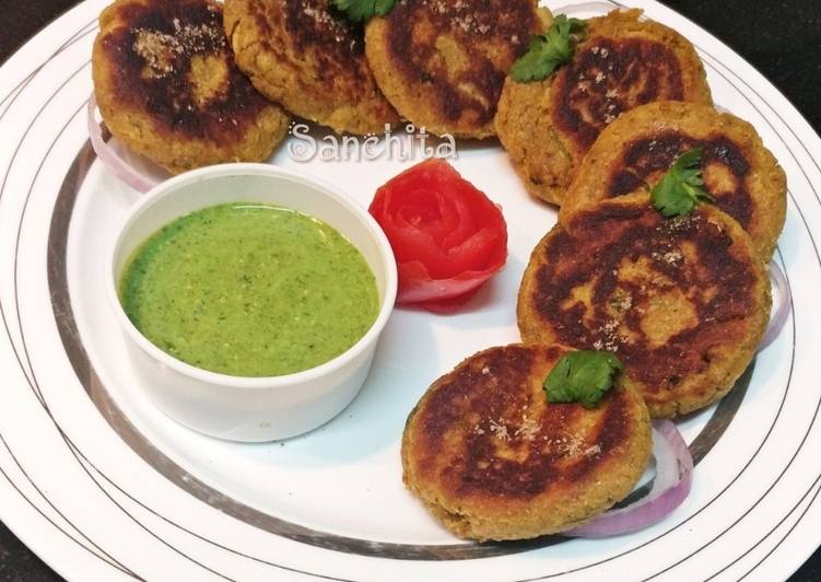 Steps to Make Any-night-of-the-week Yam/Elephant foot/Jimikand kababs with  Green tangy dip