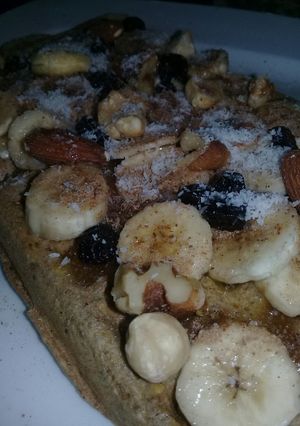 Una foto de Wafles de avena saborizados con malta y jengibre