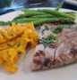 Easy Steps to Make Recipes Grilled tuna with sweet potato mash and asparagus the Can Spoil the Tongue Can Pamper Your Tongue.