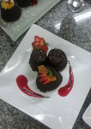 Una foto de Volcán de chocolate❤❤❤