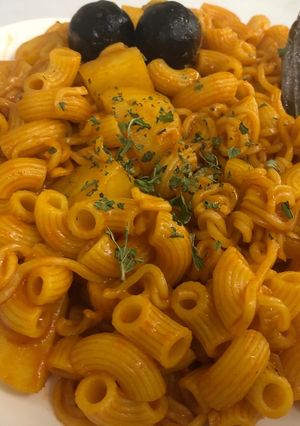 صورة لوصفة مكرونه بالاندومي 🍝
