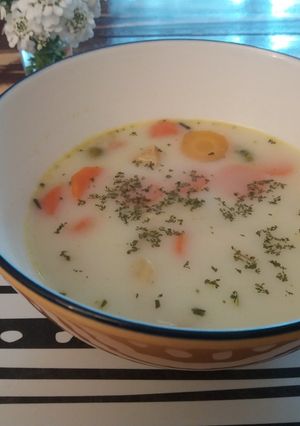 Tárkonyos raguleves recept fotója