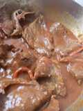 Bistec de res en salsa