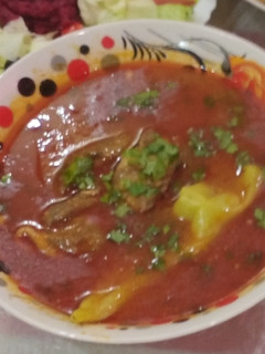 صورة لوصفة الجاري أو شوربة فريك بلحم الخروف 😋😁