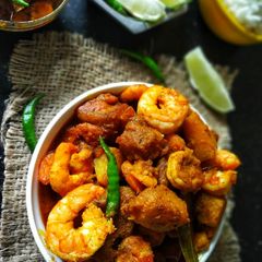 A picture of Kumro-Chingri'aur Dalna(Pumpkin and Prawn Curry).