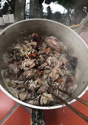 Hình của món Thịt cầy nấu sấn.