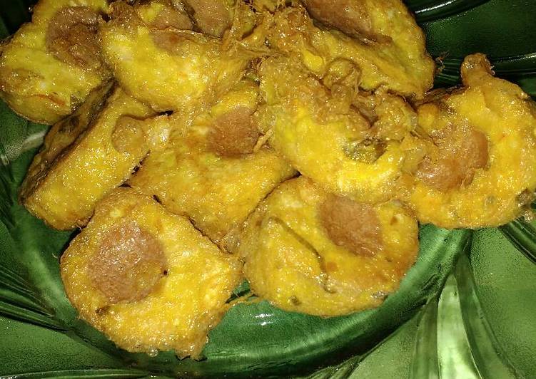 Rolade Tahu Udang isi Sosis