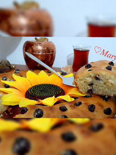 عکسی از دستور کیک کشمشی