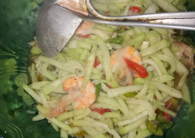 Resep Labu siam plus udang Anti Gagal