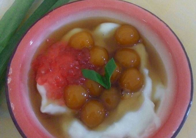 Resep Bubur Sumsum&amp;Biji Salak Labu Kuning Anti Gagal