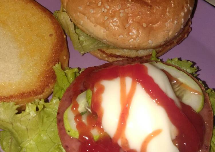Burger untuk jualan #ipatsiput #DapurBundaA3