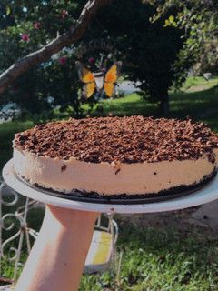 Una foto de Tarta de mousse de dulce de leche