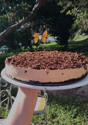 Una foto de Tarta de mousse de dulce de leche