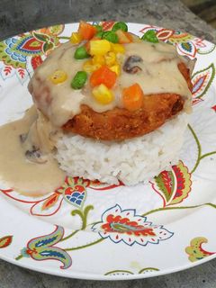 Foto resep Steak tempe with mushroom sauce