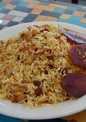 عکسی از دستور رشته پلو