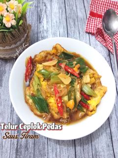 Foto resep Telur Ceplok Pedas Saus Tiram