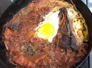 Una foto de Bife de hígado a la criolla