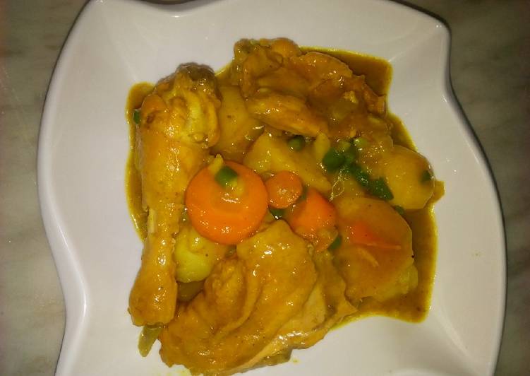 Recipe of Homemade Potato and chicken with veggies