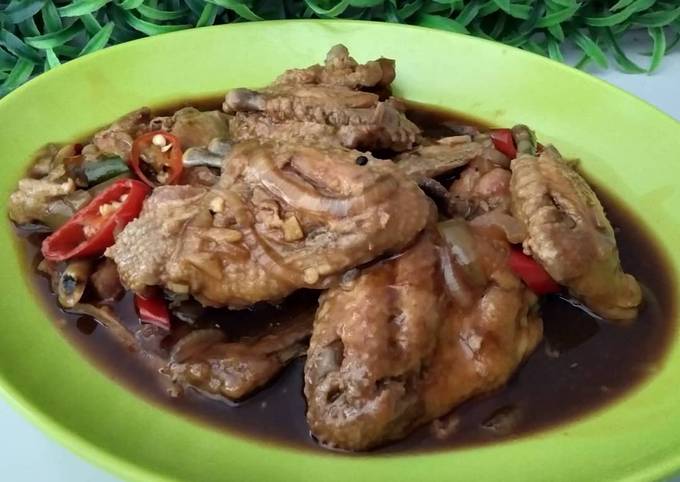 Ayam lada hitam simpel (saori)