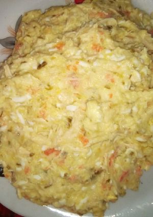 عکسی از دستور سالاد الویه خودم پز😋