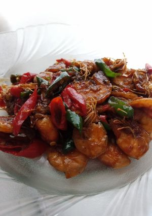Foto resep Udang kecap pedas