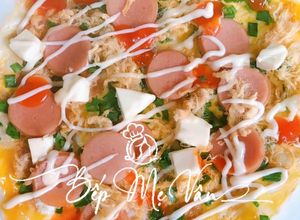 Hình của món Bánh Tráng Nướng Chảo.