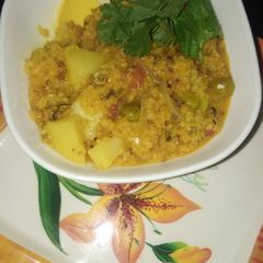 A picture of Vegetable daliya.