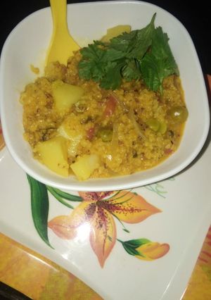 A picture of Vegetable daliya.