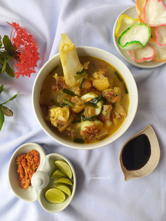 Foto resep Lontong kikil kaki sapi