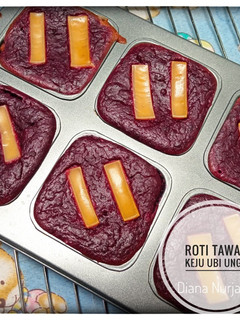 Foto resep Roti Tawar Keju Ubi Ungu