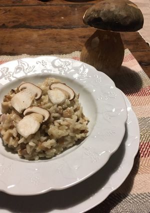 Une photo de Risotto aux cèpes