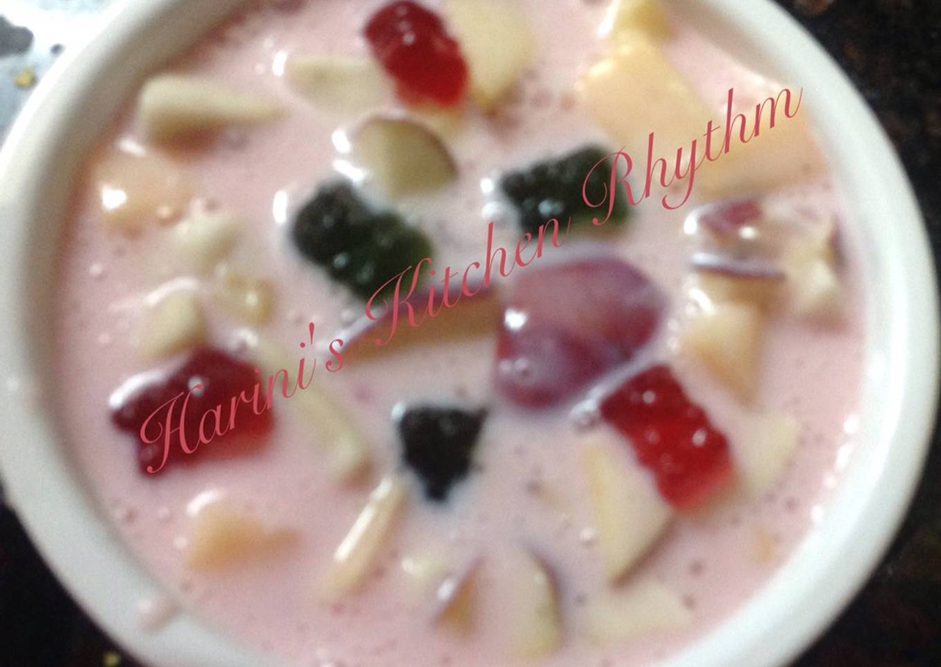 Fruit custard