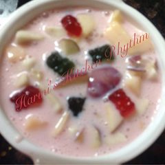 A picture of Fruit custard.