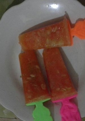 Foto resep Popsicle biji timun & pepaya