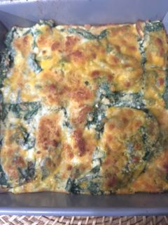 Una foto de Pastel de Plátanos Maduros(plátano macho) Gratinados y con Espinaca