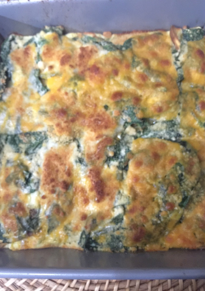 Una foto de Pastel de Plátanos Maduros(plátano macho) Gratinados y con Espinaca