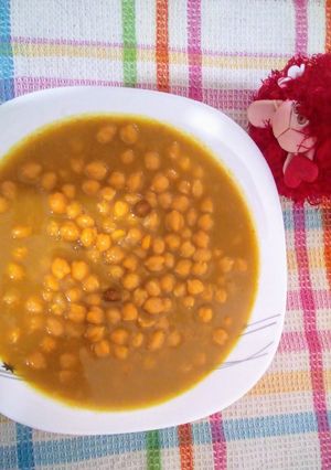عکسی از دستور خوراک نخود ساده