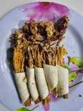 Crispy Enoki and Calamari in Wrap