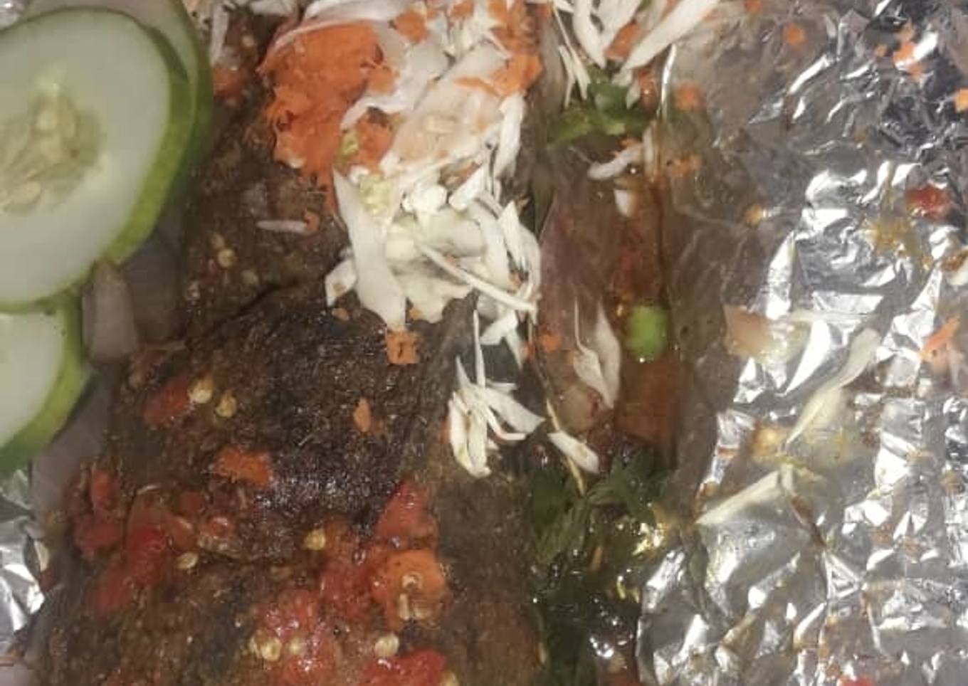 Roasted fish