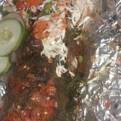 A picture of Roasted fish.