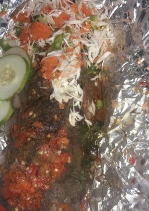 A picture of Roasted fish.