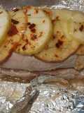 Solomillo y mix de manzanas