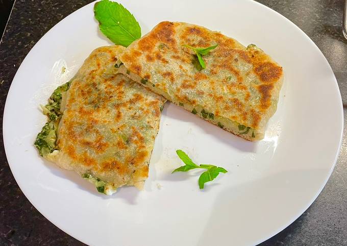 Gozleme: (Turkish flatbread sandwich)