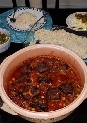 A picture of Ox tail Tajine.